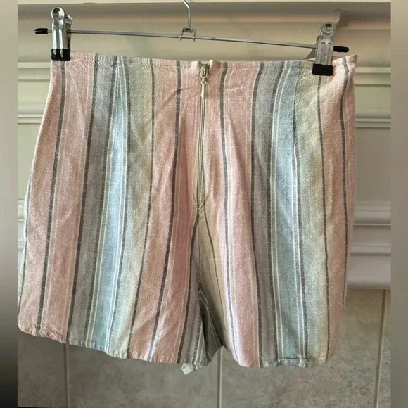 Show Me Your MuMu - Sawyer Shorts Pastel Striped - Size Small - Picture 2 of 10